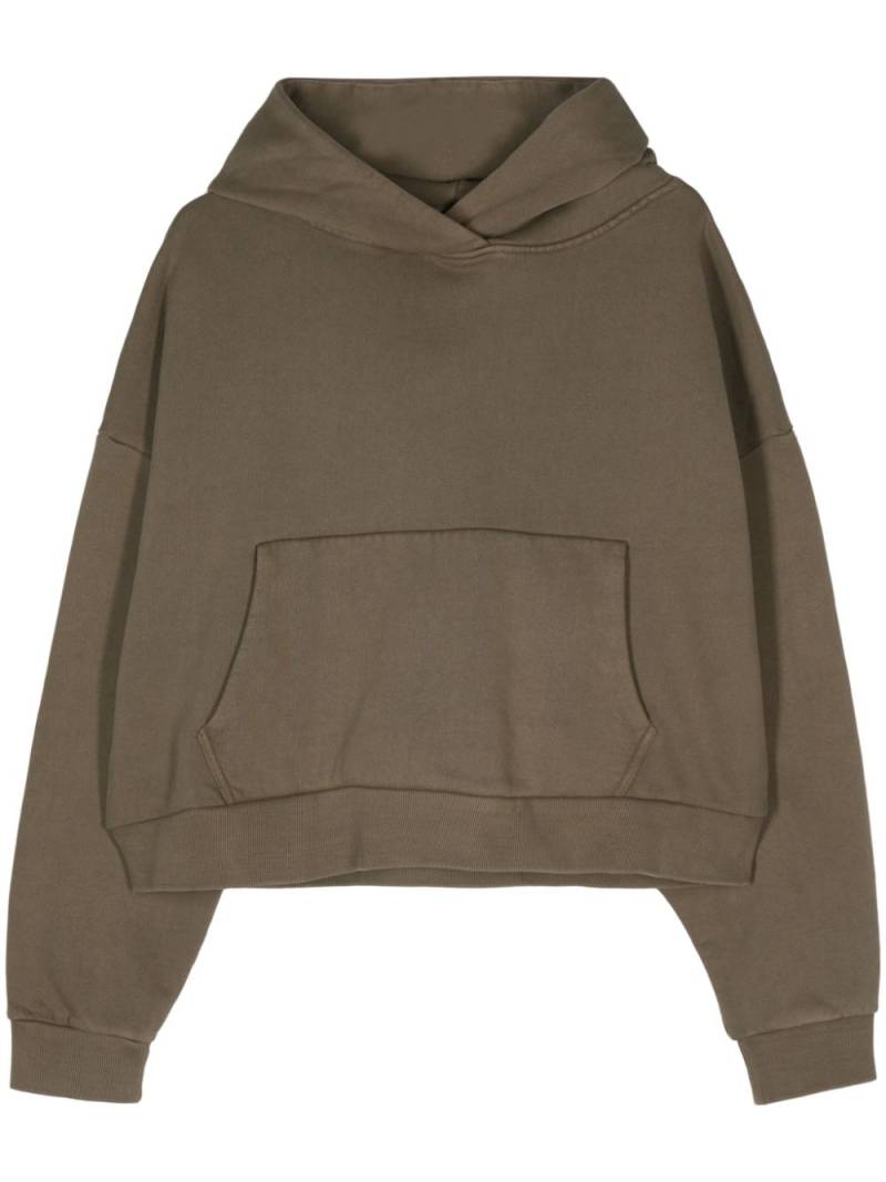 ENTIRE STUDIOS drop-shoulder organic cotton hoodie - Green von ENTIRE STUDIOS