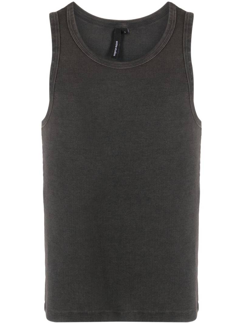 ENTIRE STUDIOS fine-ribbed tank top - Grey von ENTIRE STUDIOS