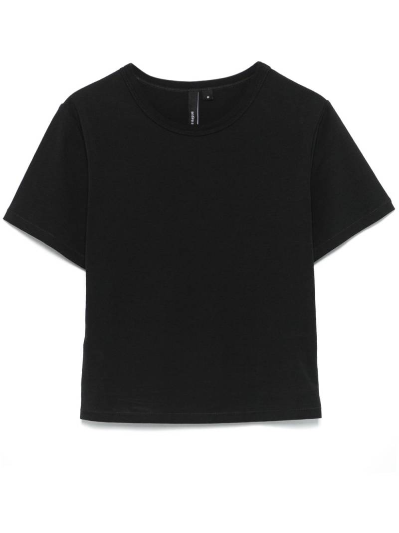 ENTIRE STUDIOS jersey cropped T-shirt - Black von ENTIRE STUDIOS