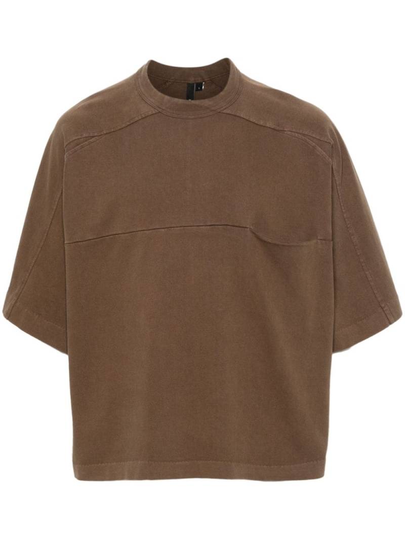 ENTIRE STUDIOS panelled organic-cotton T-shirt - Brown von ENTIRE STUDIOS