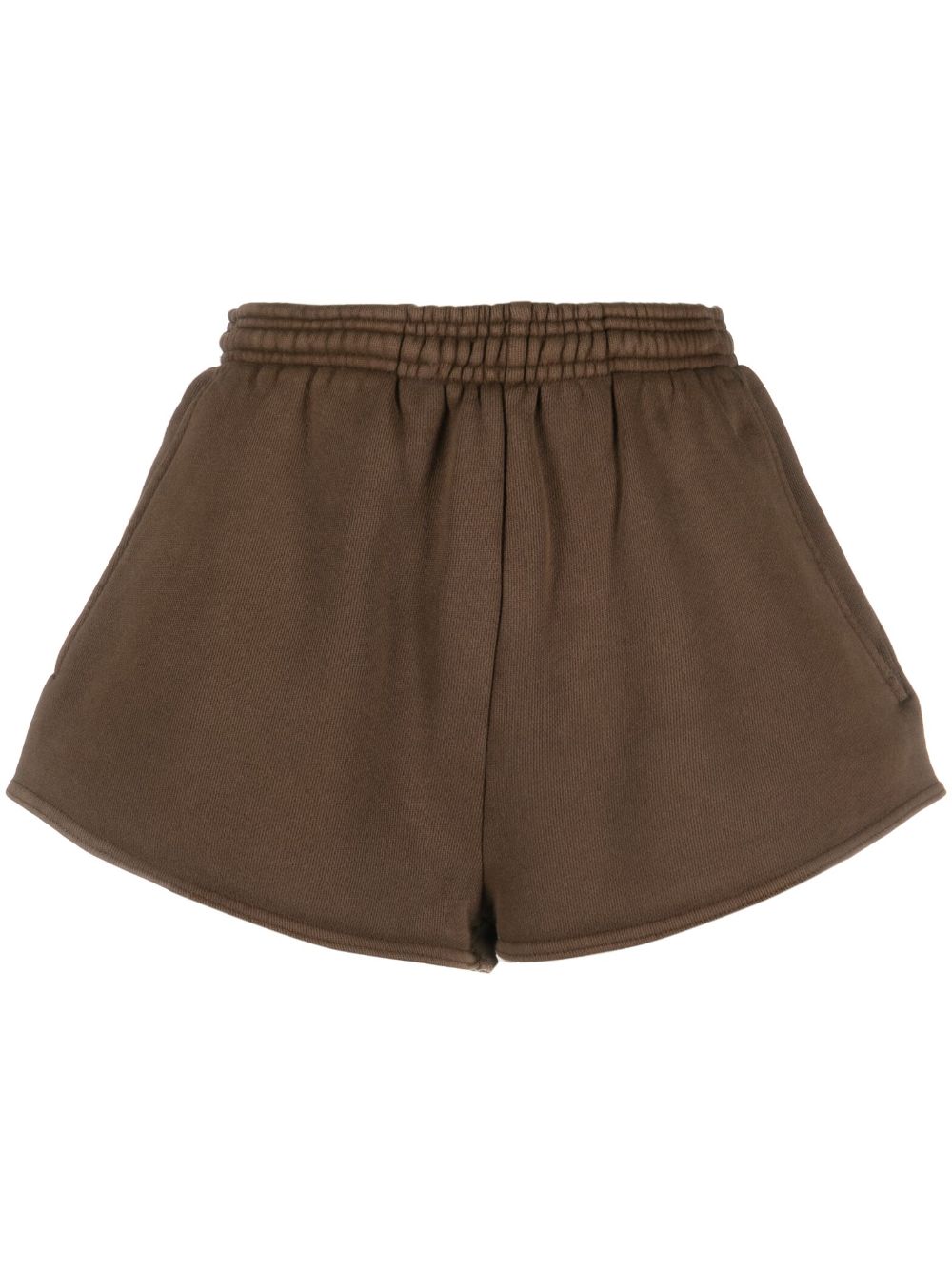 ENTIRE STUDIOS washed elasticated-waistband shorts - Brown