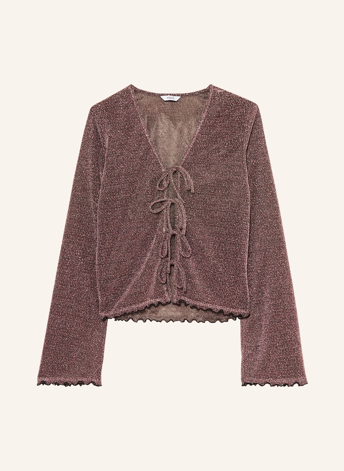 Envii Strickjacke Enhyena Mit Glitzergarn rosa Envii Strickjacke Enhyena Mit Glitzergarn rosa von ENVII