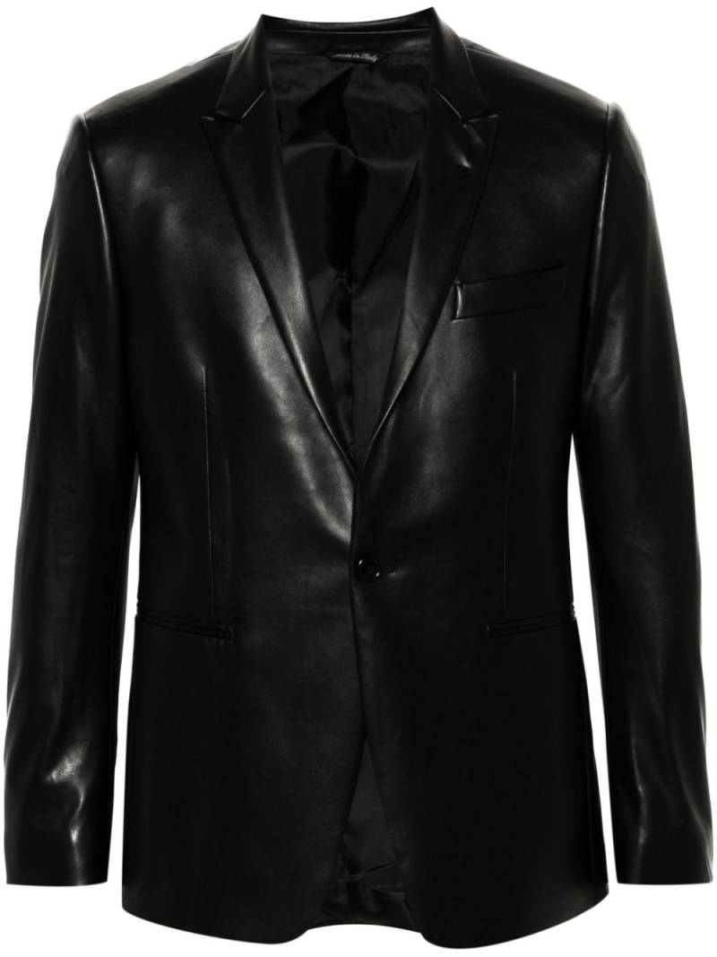 ERALDO faux-leather blazer - Black von ERALDO