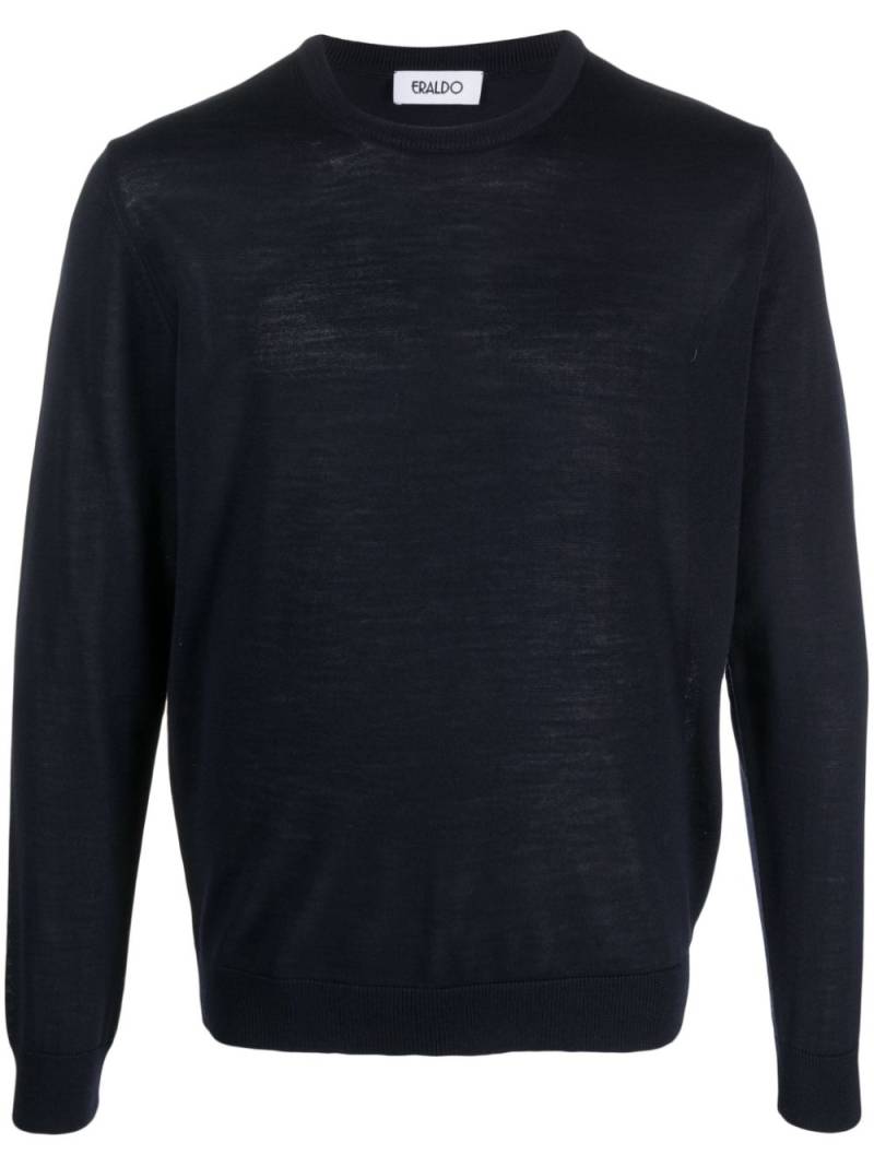 ERALDO fine-knit merino-wool jumper - Blue von ERALDO