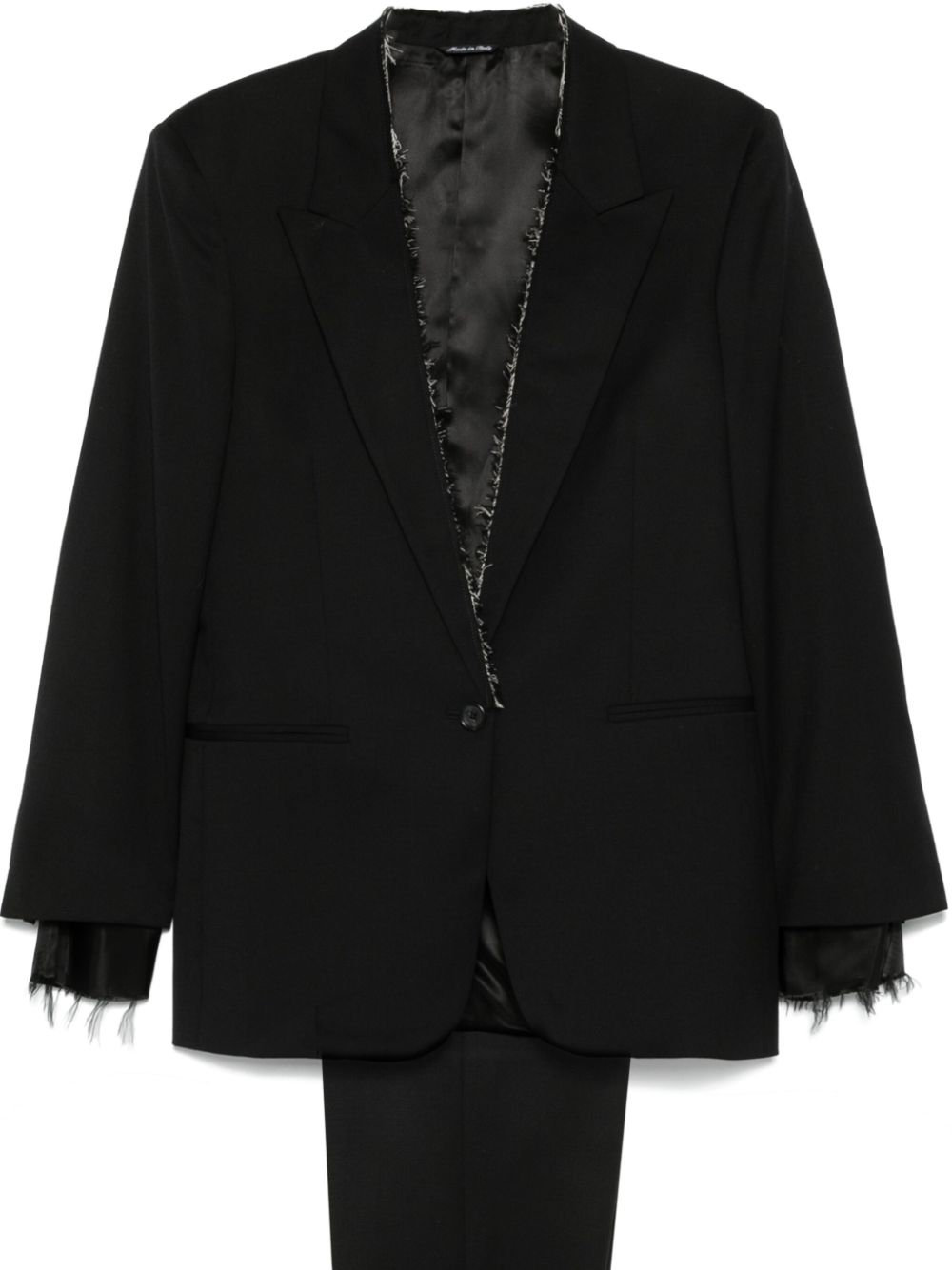 ERALDO frayed suit - Black von ERALDO