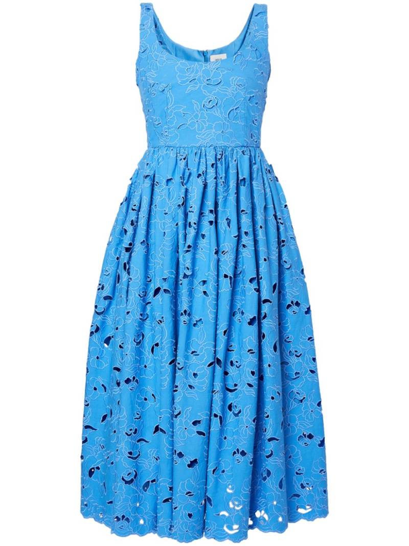 ERDEM cut-out detailing midi dress - Blue von ERDEM