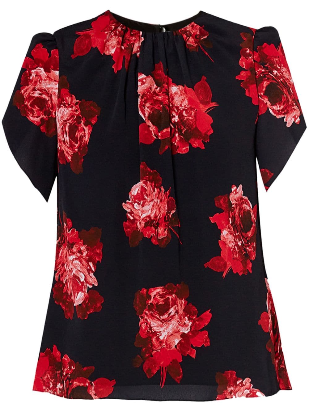 ERDEM floral-print top - Black von ERDEM