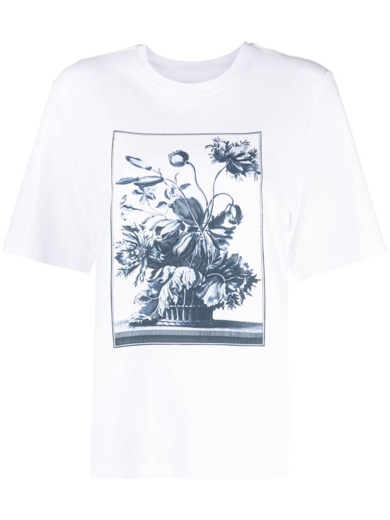 ERDEM graphic-print cotton T-shirt - White von ERDEM