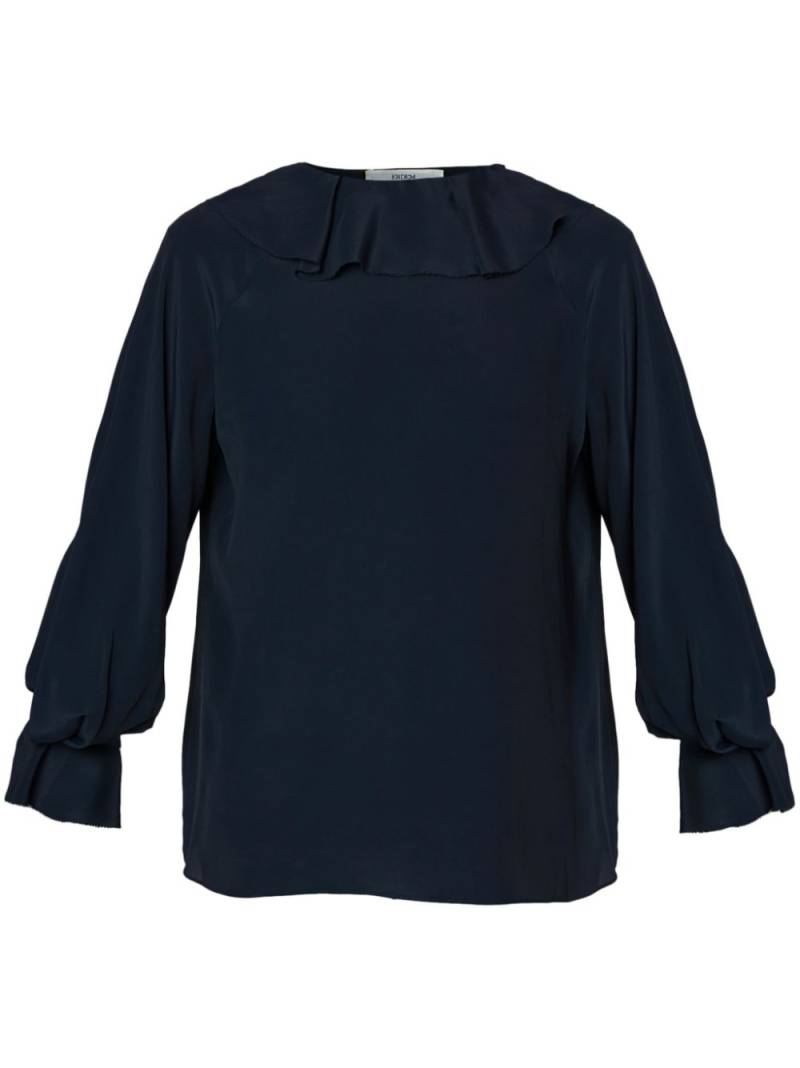 ERDEM long-sleeved blouse - Blue von ERDEM