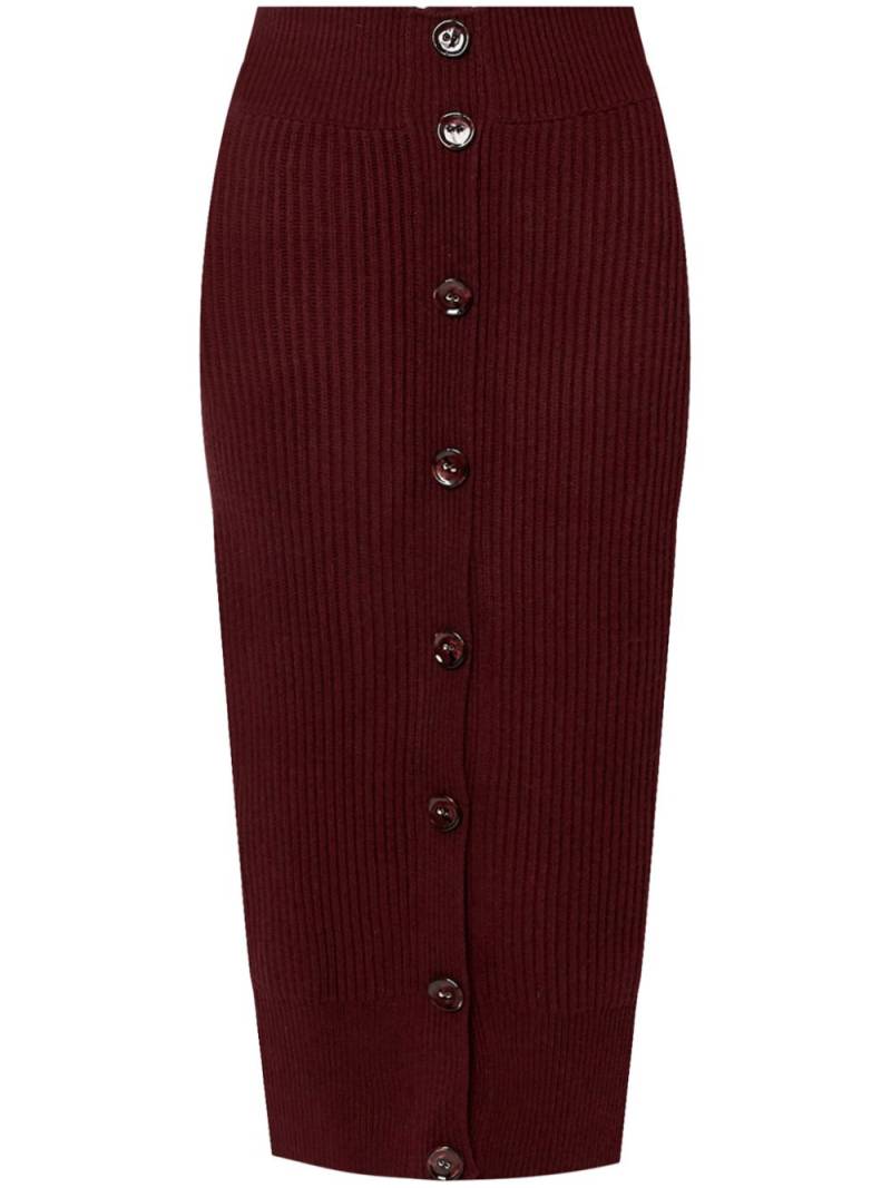 ERDEM pencil midi skirt - Red von ERDEM