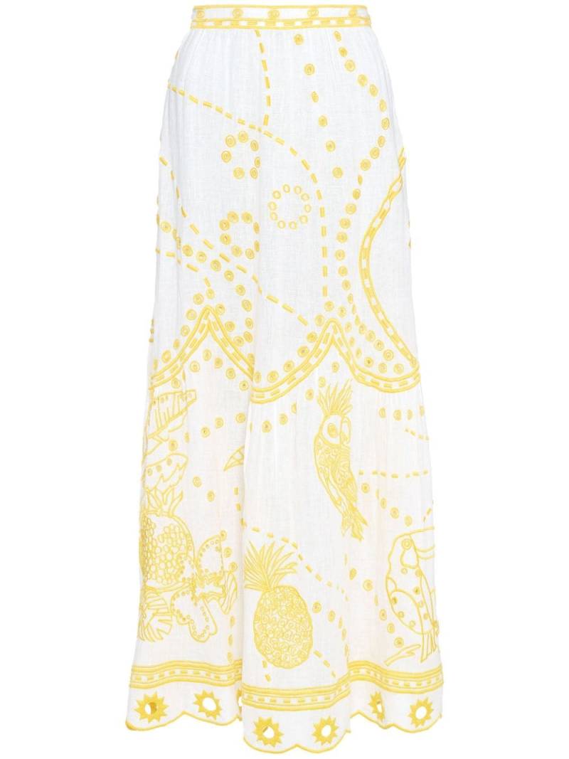 ERES Ambra embroidered maxi skirt - Yellow von ERES