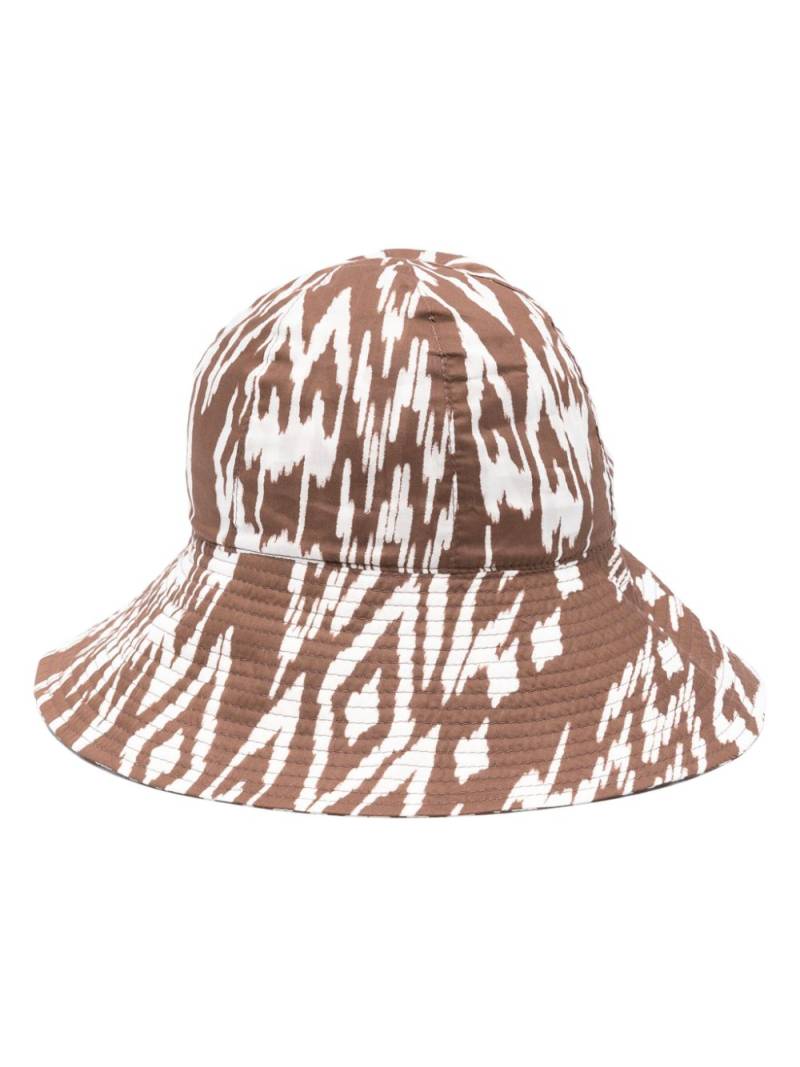 ERES Bobby abstract-print bucket hat - Brown von ERES