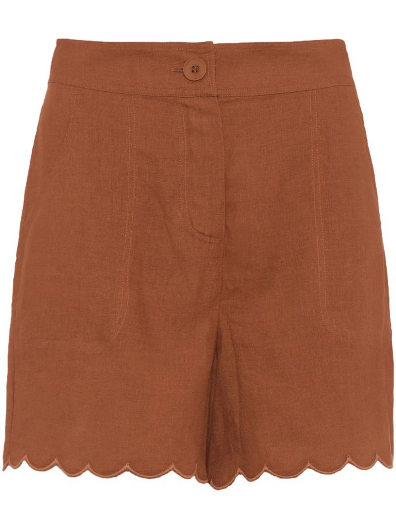 ERES Chéri linen shorts - Brown von ERES