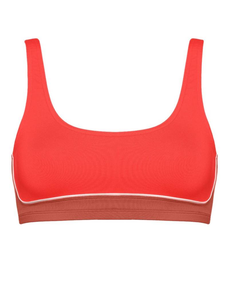 ERES Finale scoop-neck bikini top - Red von ERES