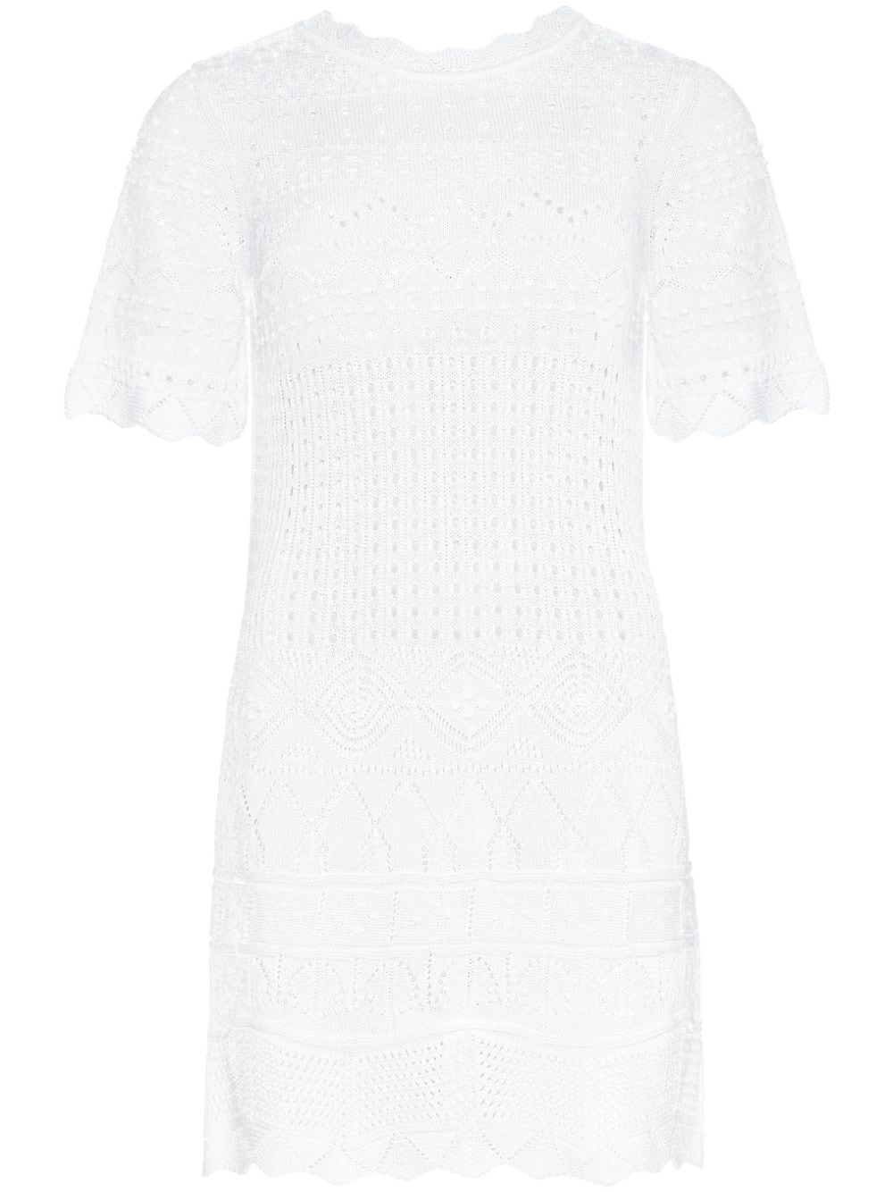 ERES Lola crochet tunic dress - White von ERES