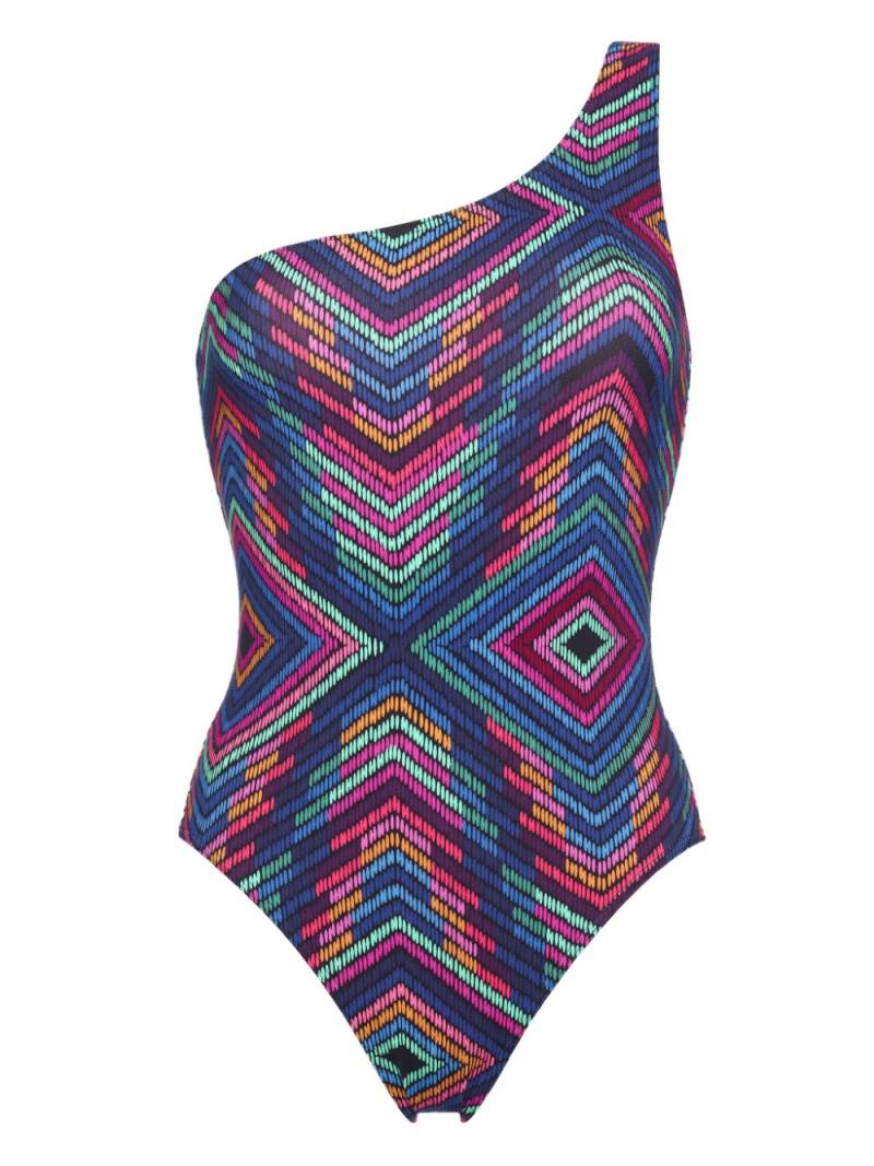 ERES Multicolore one-shoulder swimsuit - Blue von ERES