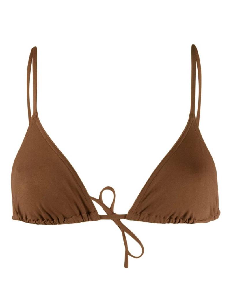 ERES Mouna triangle-cup bikini top - Brown von ERES