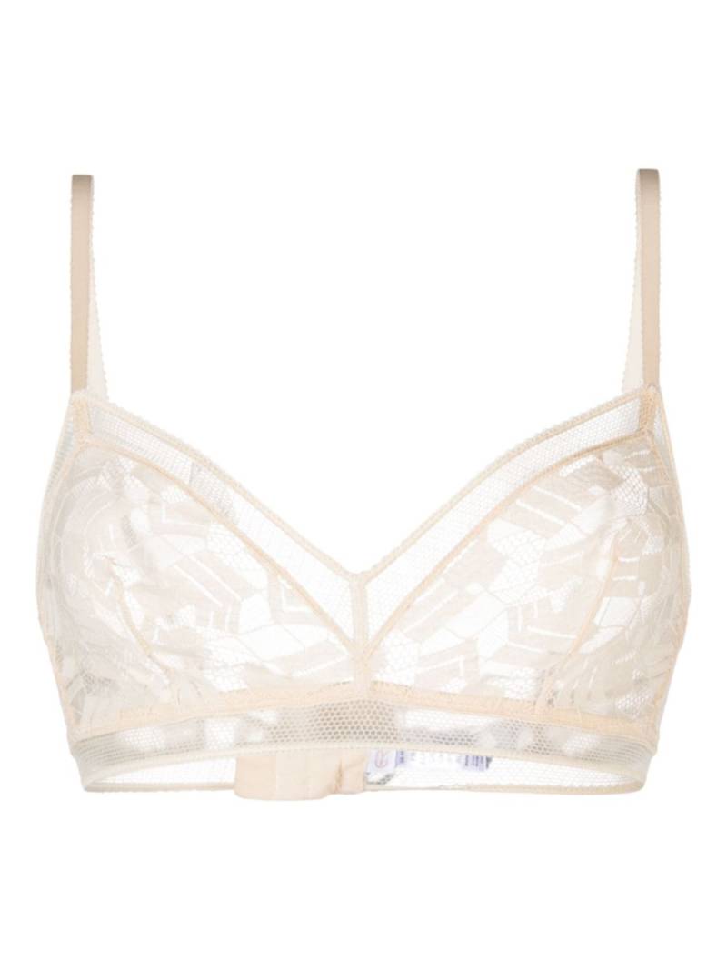 ERES Onctueux lace triangle-cup bra - Neutrals von ERES