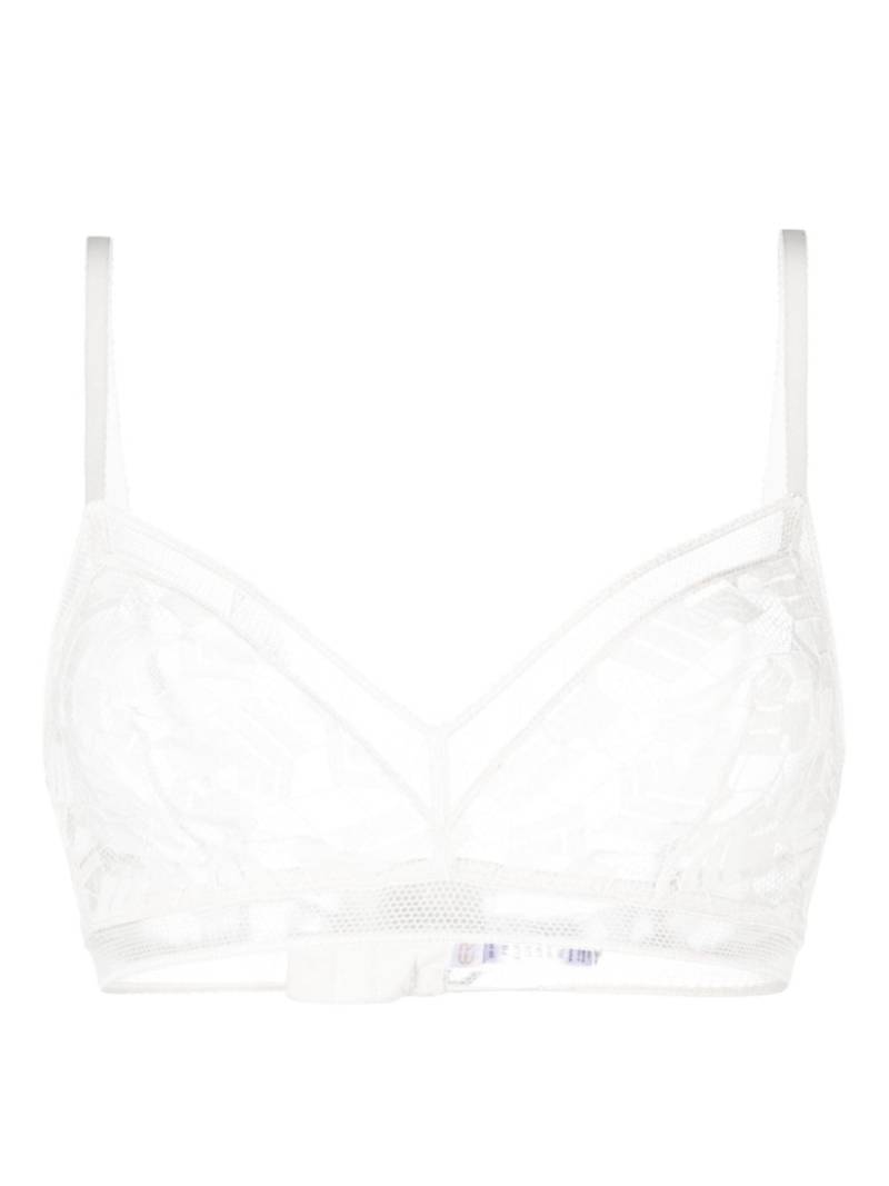 ERES Onctueux lace triangle-cup bra - White von ERES