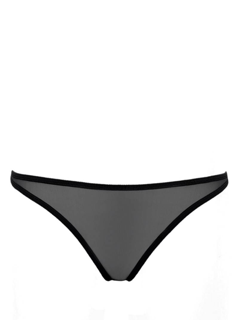 ERES Promesse sheer mesh tanga briefs - Black von ERES