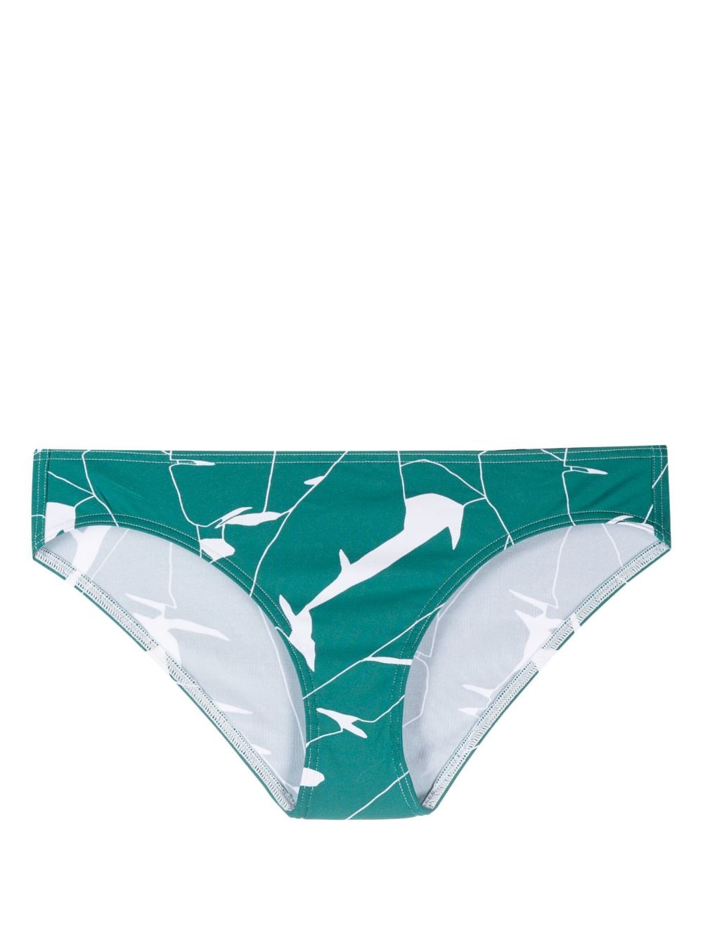 ERES Forêt abstract-print bikini bottoms - Green von ERES