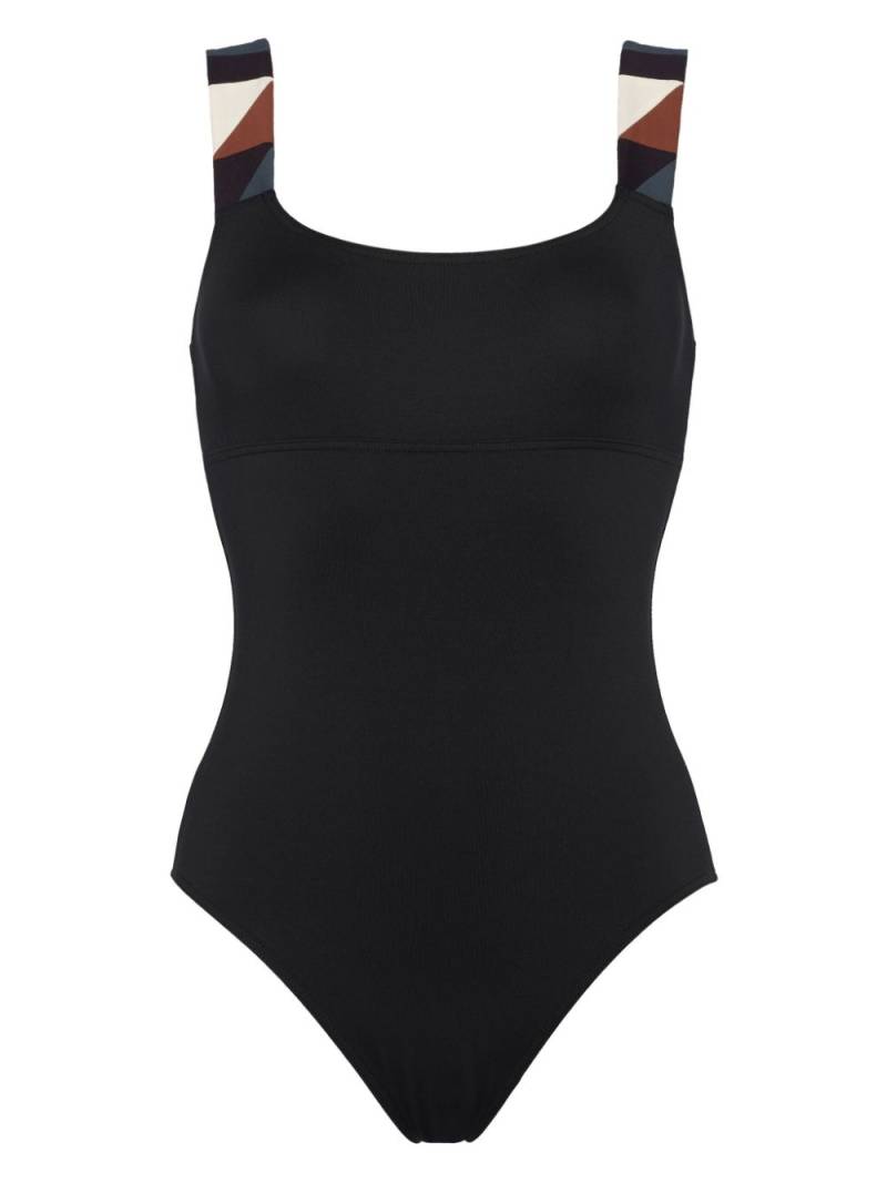 ERES Tempo graphic-strap swimsuit - Black von ERES