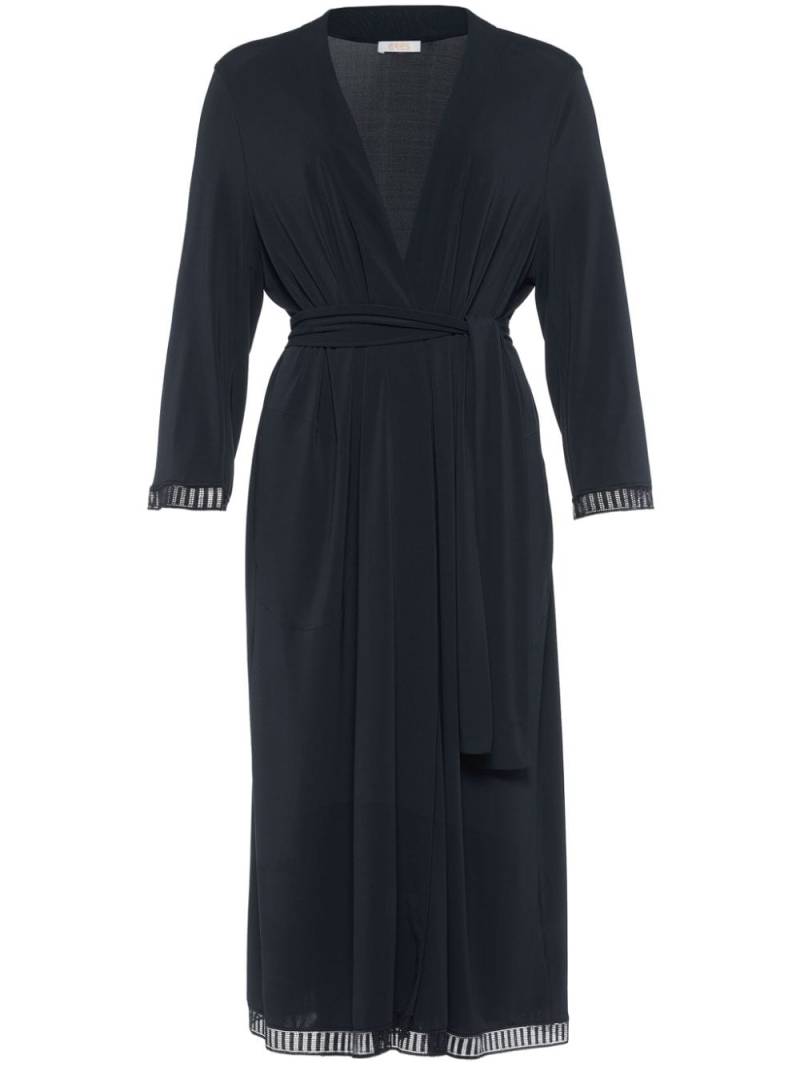 ERES Violette lace trim robe - Blue von ERES