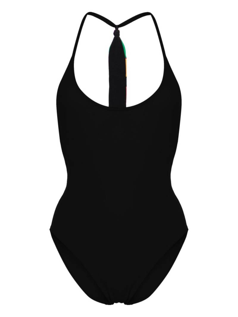 ERES Virtuosa patchwork-strap swimsuit - Black von ERES