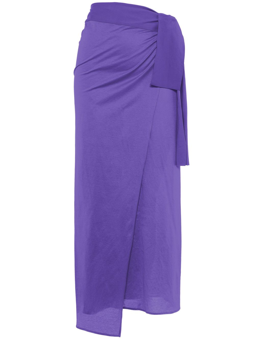 ERES gathered cotton sarong - Purple von ERES