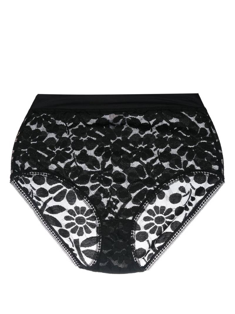 ERES high-waist floral lace briefs - Black von ERES