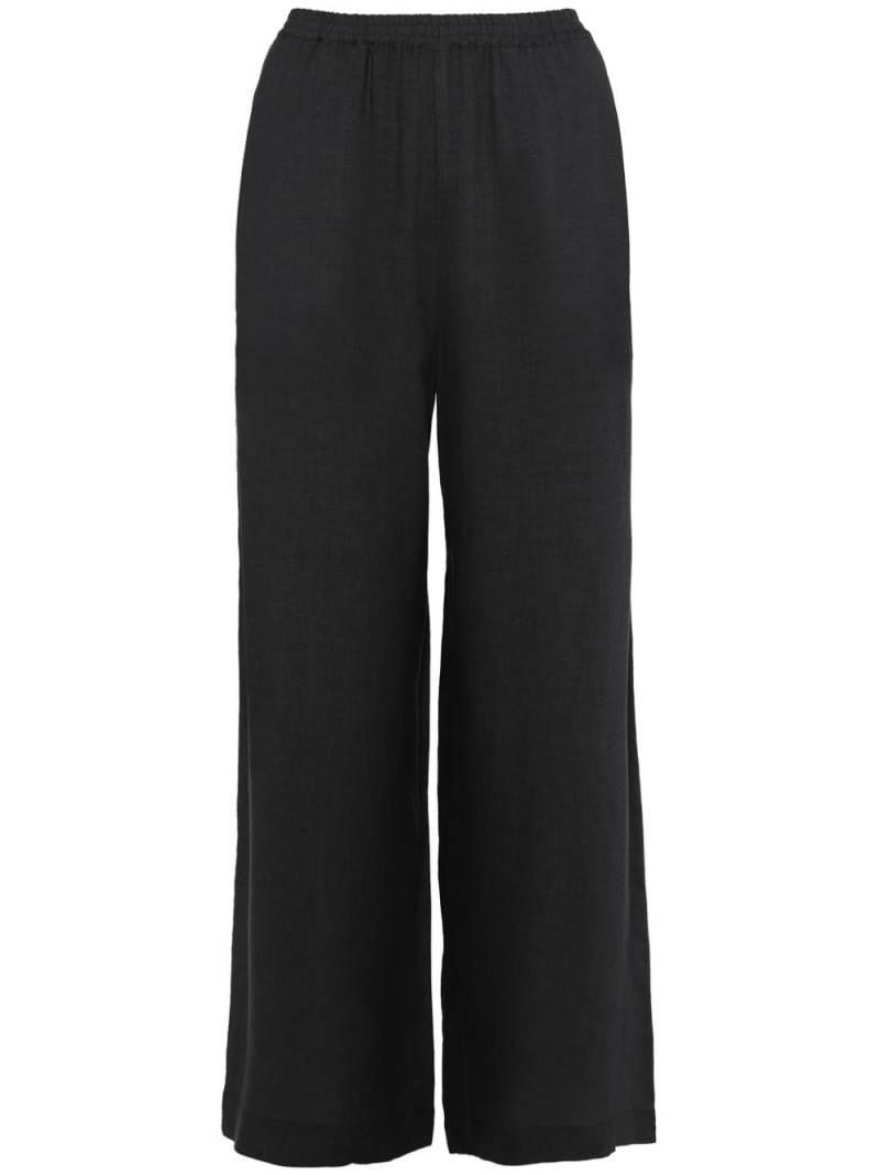 ERES linen wide-leg trousers - Black von ERES