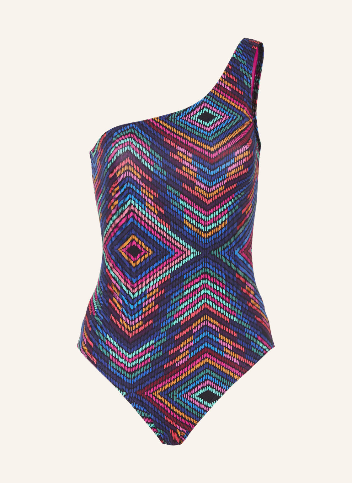 Eres One-Shoulder-Badeanzug Multicolore lila Eres One-Shoulder-Badeanzug Multicolore lila von ERES