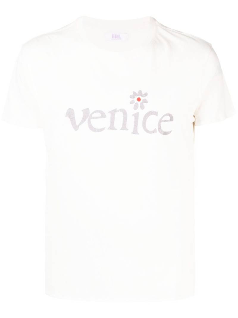 ERL Venice slogan-print cotton T-shirt - White von ERL