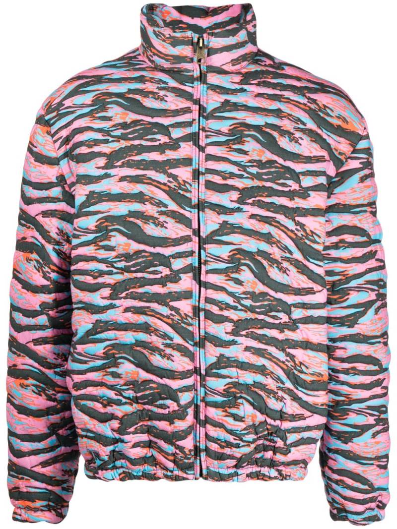 ERL camouflage jacquard padded jacket - Pink von ERL