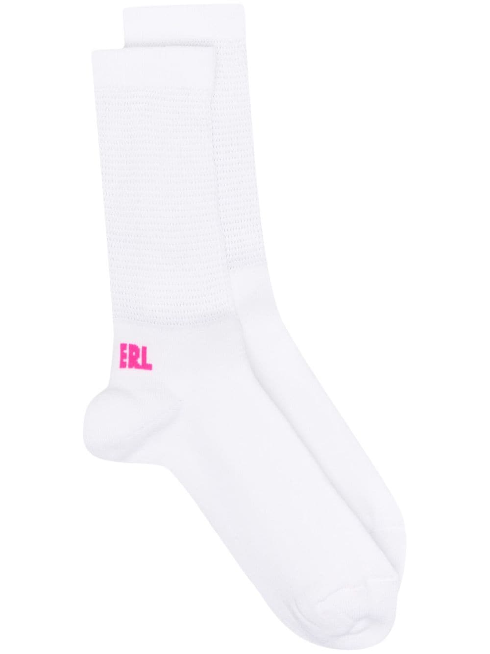 ERL logo-print socks - White von ERL