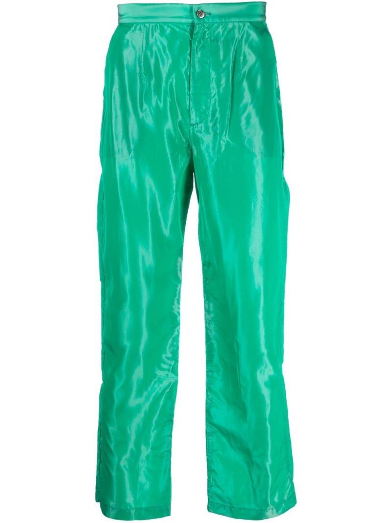 ERL mid-rise straight-leg trousers - Green von ERL