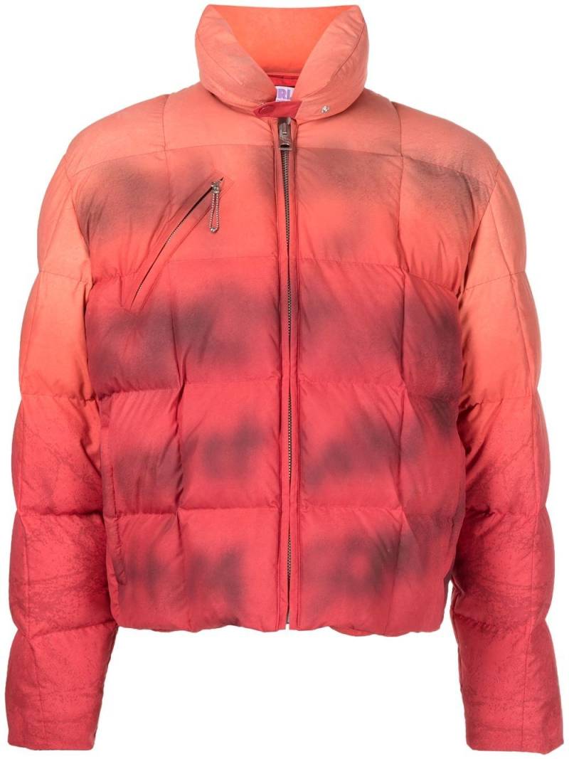 ERL padded gradient-effect jacket - Red von ERL