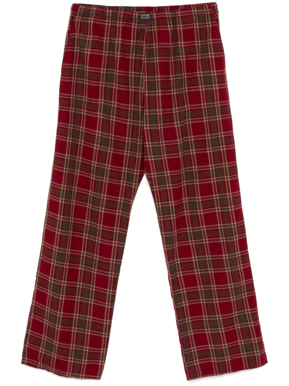 ERL plaid trousers - Red von ERL