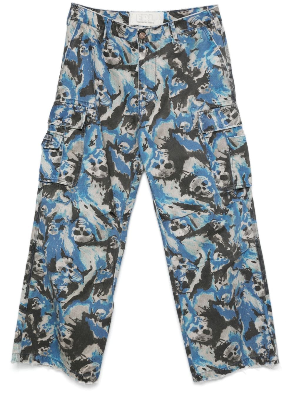 ERL skull-print trousers - Blue von ERL