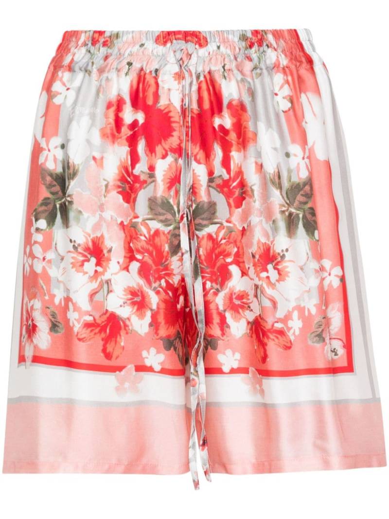 ERMANNO FIRENZE floral-print satin shorts - Pink von ERMANNO FIRENZE