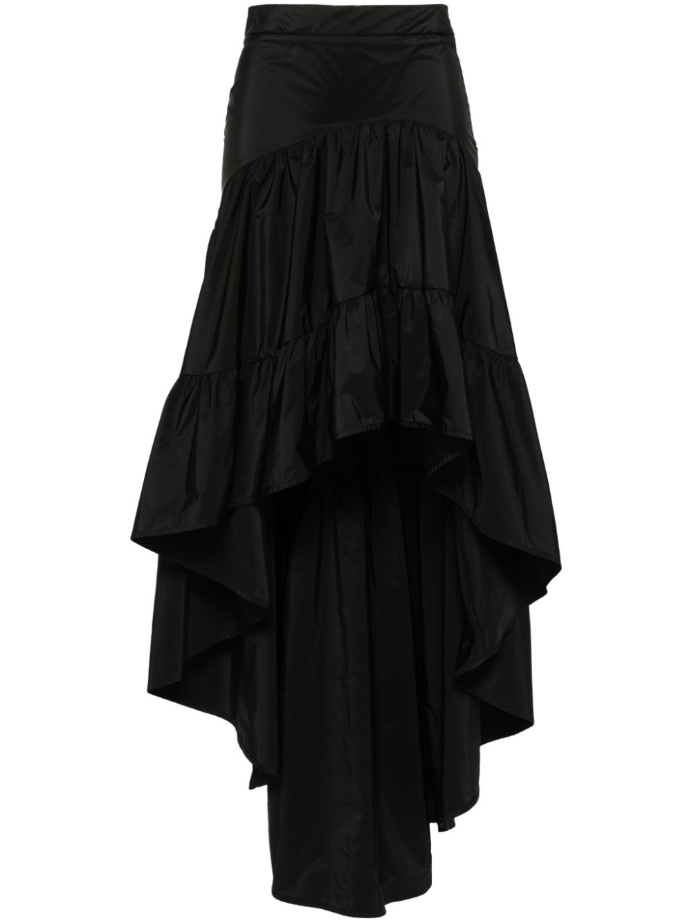 ERMANNO FIRENZE high-low tiered skirt - Black von ERMANNO FIRENZE