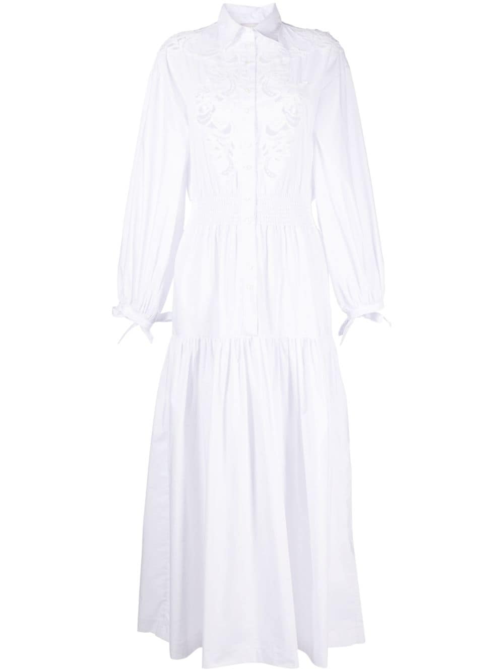 ERMANNO FIRENZE lace-detail cotton maxi dress - White von ERMANNO FIRENZE