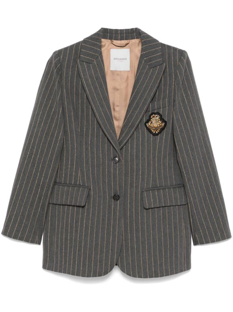 ERMANNO FIRENZE pinstriped blazer - Grey von ERMANNO FIRENZE