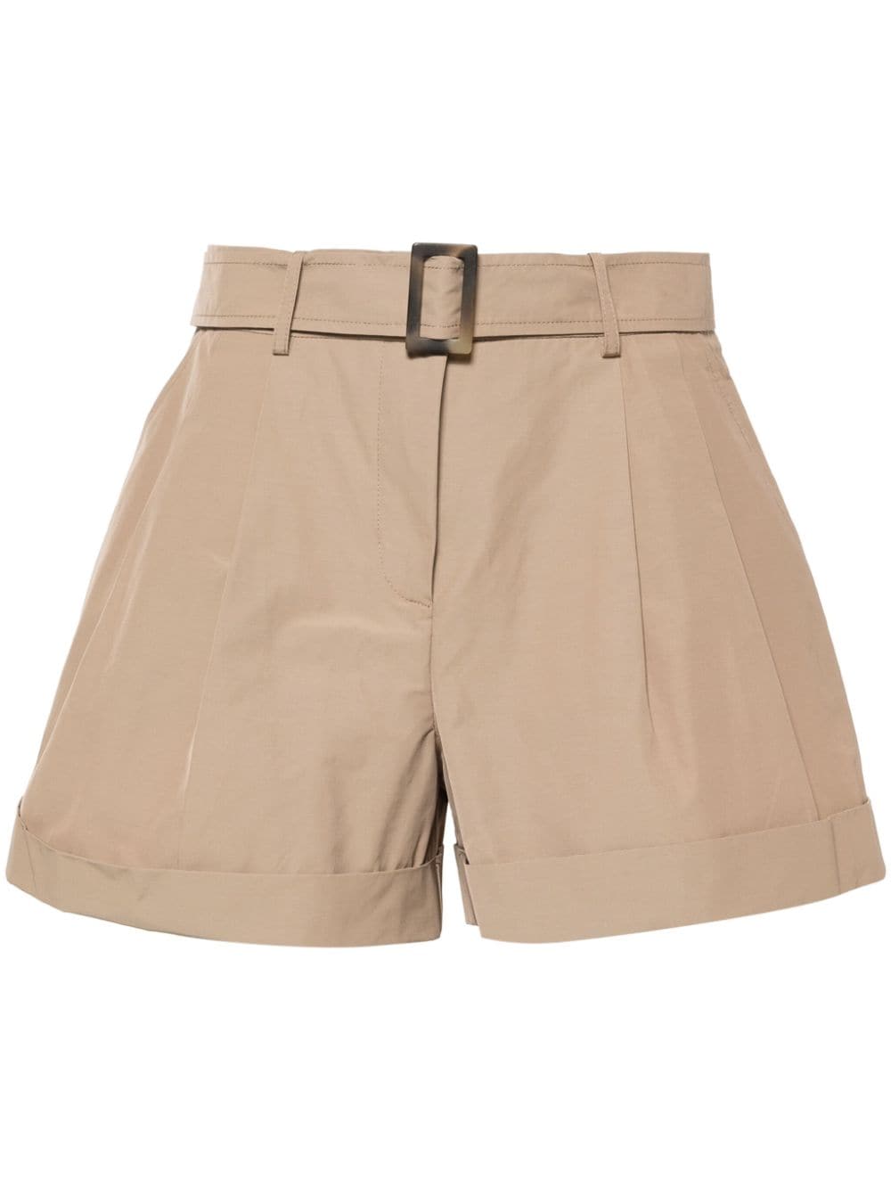 ERMANNO FIRENZE pleated flared shorts - Neutrals