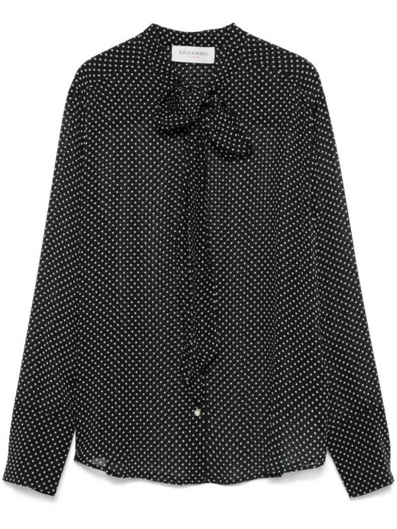 ERMANNO FIRENZE polka-dot shirt - Black von ERMANNO FIRENZE