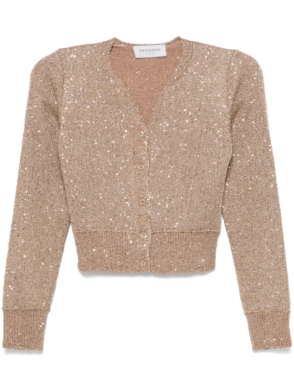 ERMANNO FIRENZE sequin-embellished cardigan - Gold von ERMANNO FIRENZE