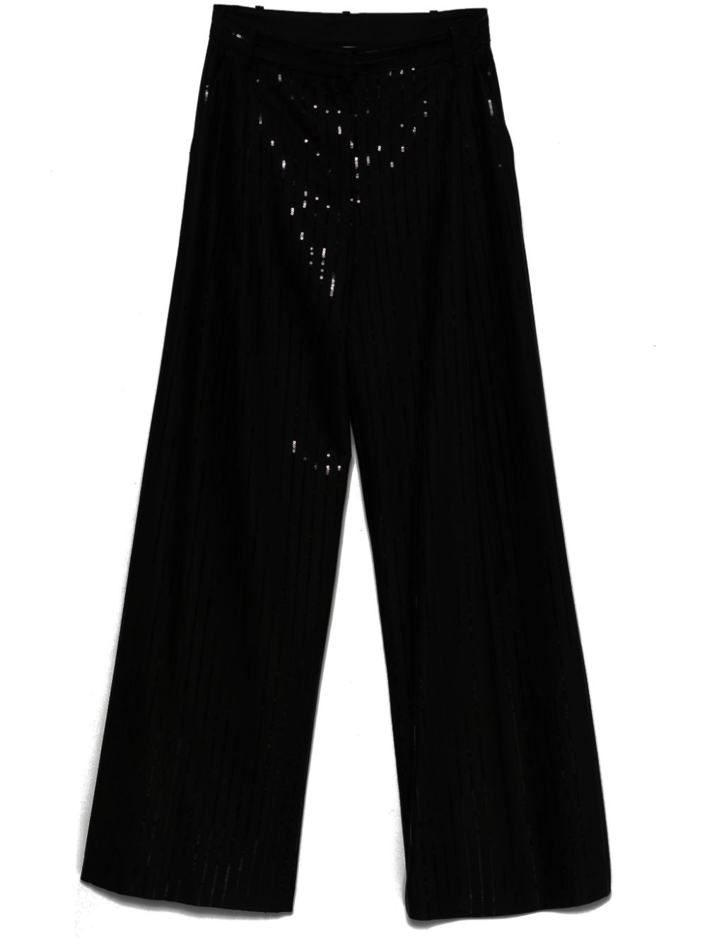 ERMANNO FIRENZE sequin-embellished trousers - Black von ERMANNO FIRENZE