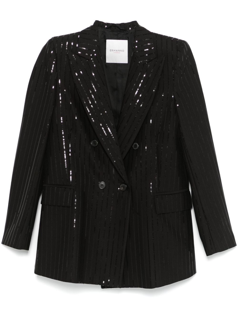 ERMANNO FIRENZE sequined blazer - Black von ERMANNO FIRENZE