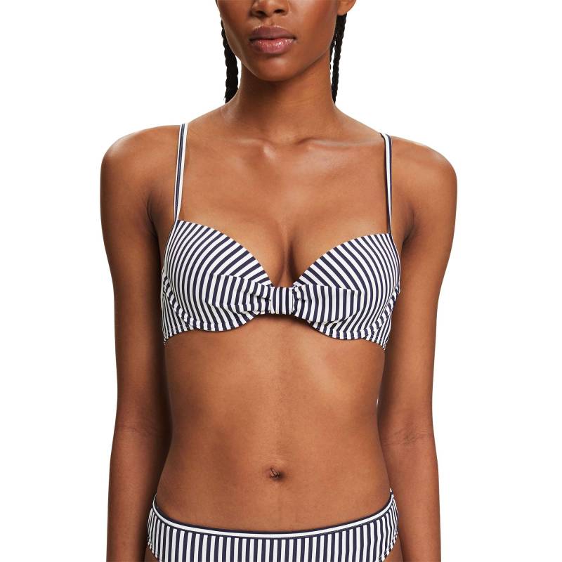 Esprit - Bikini-Top,wattiert, für Damen, Marine, Größe 38/B von Esprit