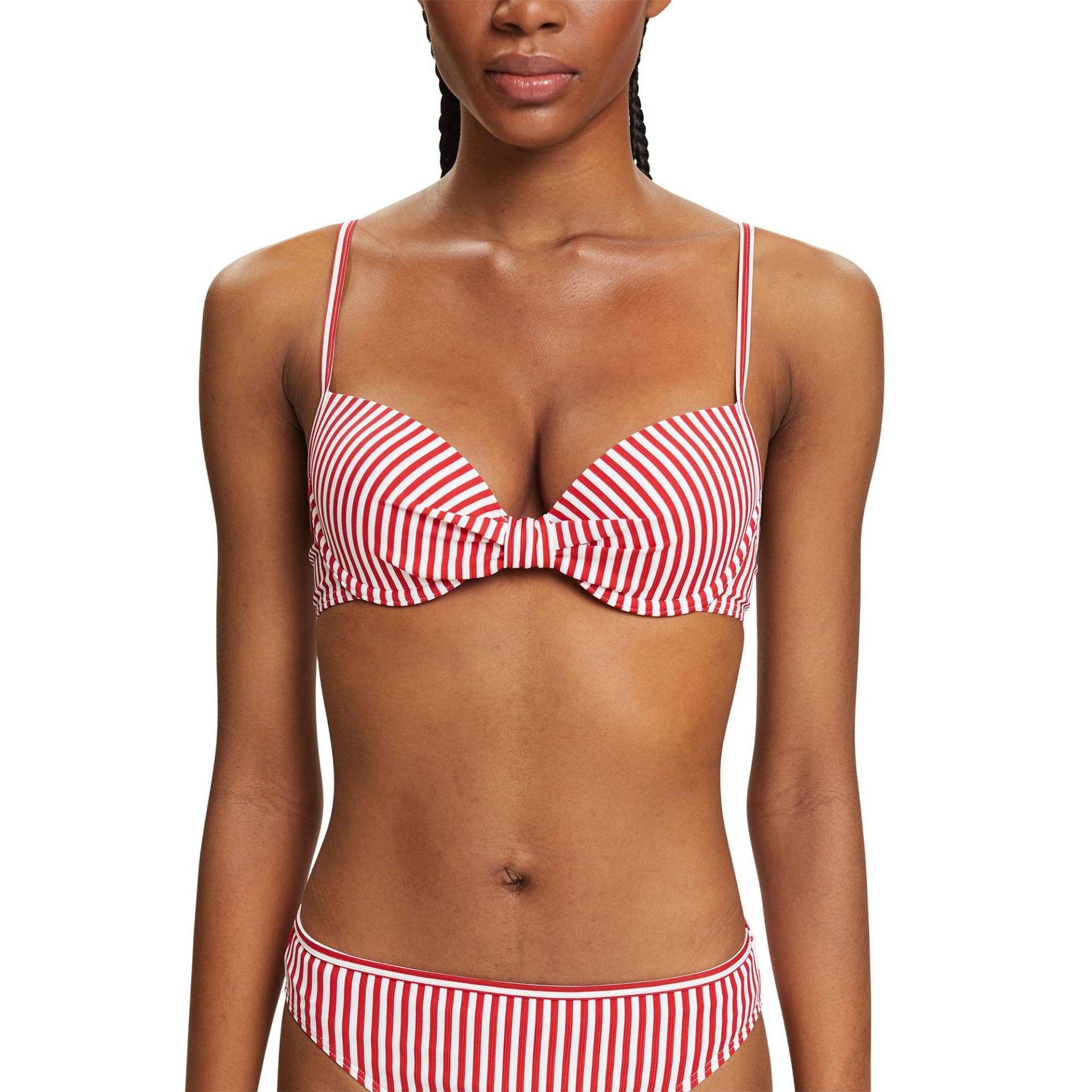 Esprit - Bikini-Top,wattiert, für Damen, Rot, Größe 40/B von Esprit